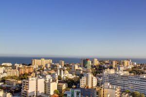 Aerial view of Dakar