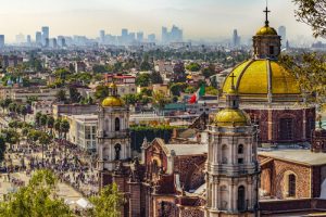 Aerial view of Mexico City