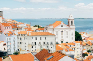Aerial view of Lisboa City