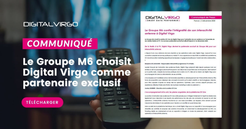 M6 confie son interactivité antenne à Digital Virgo