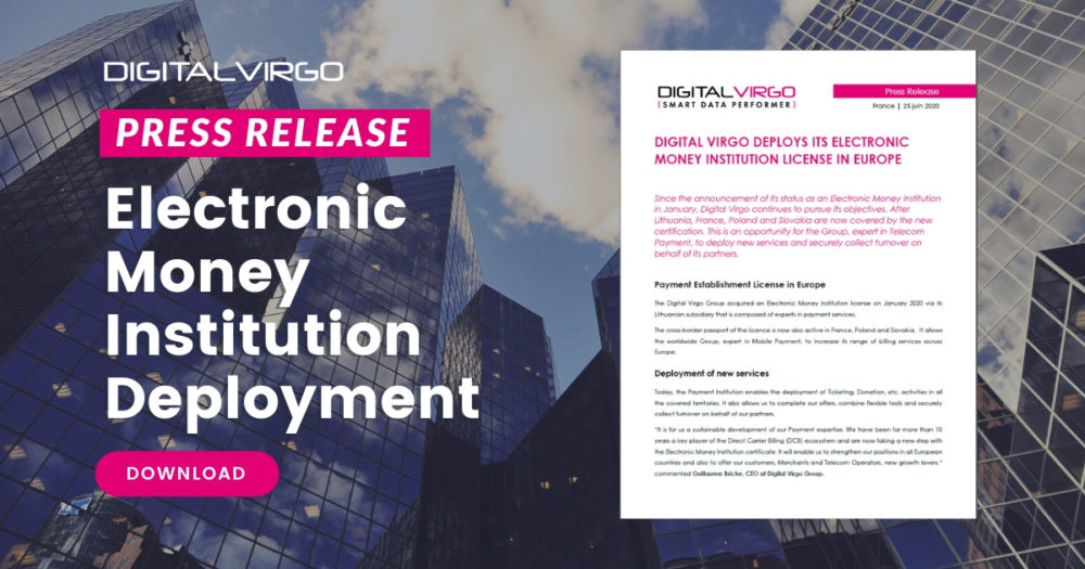 electronic money institution deployment press release