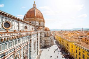 Aerial view of the cathedral of Florence