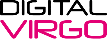 Digital Virgo black and pink logo