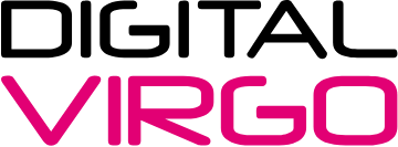 Digital Virgo black and pink logo