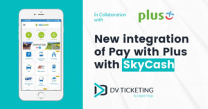 New integration of Pay with Plus and SkyCash visual