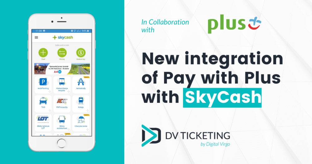 New integration of Pay with Plus and SkyCash visual