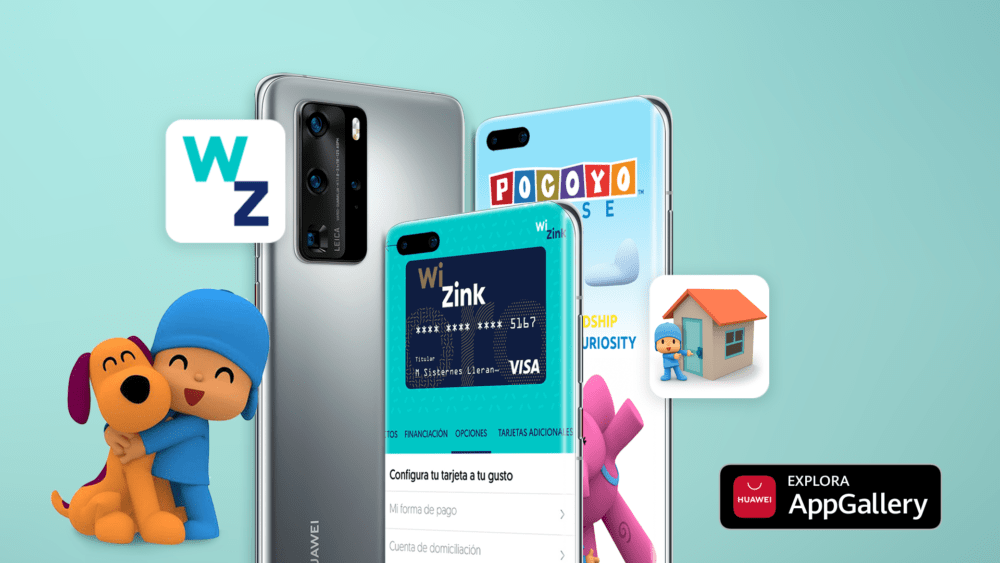 Pocoyo House y WiZink Bank se unen a la cartera de aplicaciones de Huawei AppGallery en España fondo