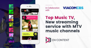 visual of Top Music TV, new streaming service with MTV music channels