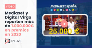 mediaset distribuye 1M € entre su audiencia de la mano de Digital Virgo