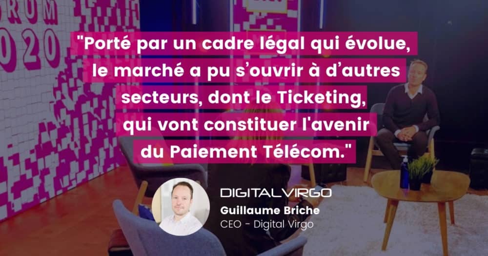 quote of CEO Guillaume Briche of Digital Virgo who participated in MMA forum