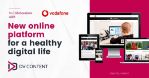visual of a new online platform for a healthy digital life