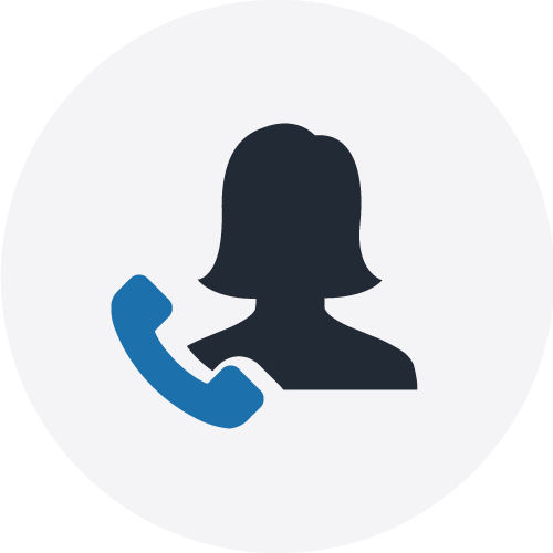 Voice icon on grey circle