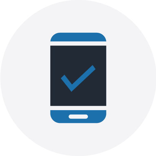 USSD icon on grey circle