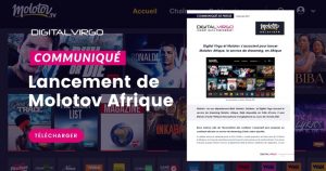 Digital Virgo et Molotov s’associent pour lancer Molotov en Afrique