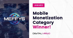 Digital Virgo winner award for mobile monetization category