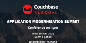 Poster about Couchbase and its application modernisation summit