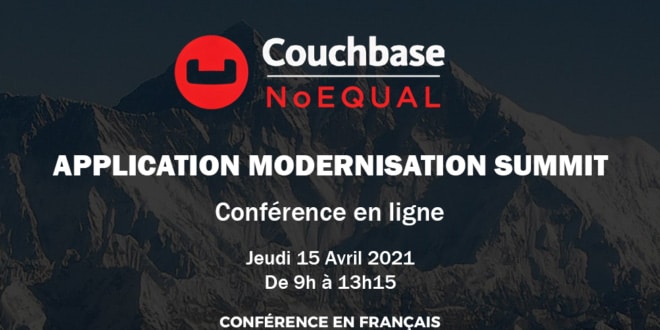 Poster about Couchbase and its application modernisation summit