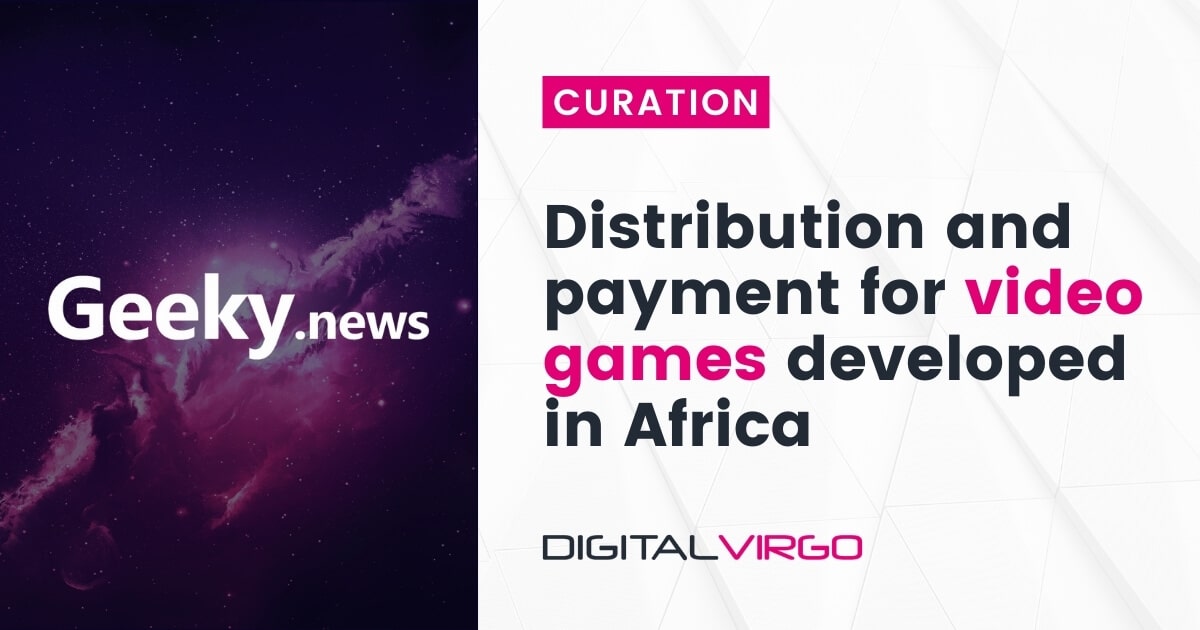 Digital Virgo poster about distribution and payment for video games developed in Africa