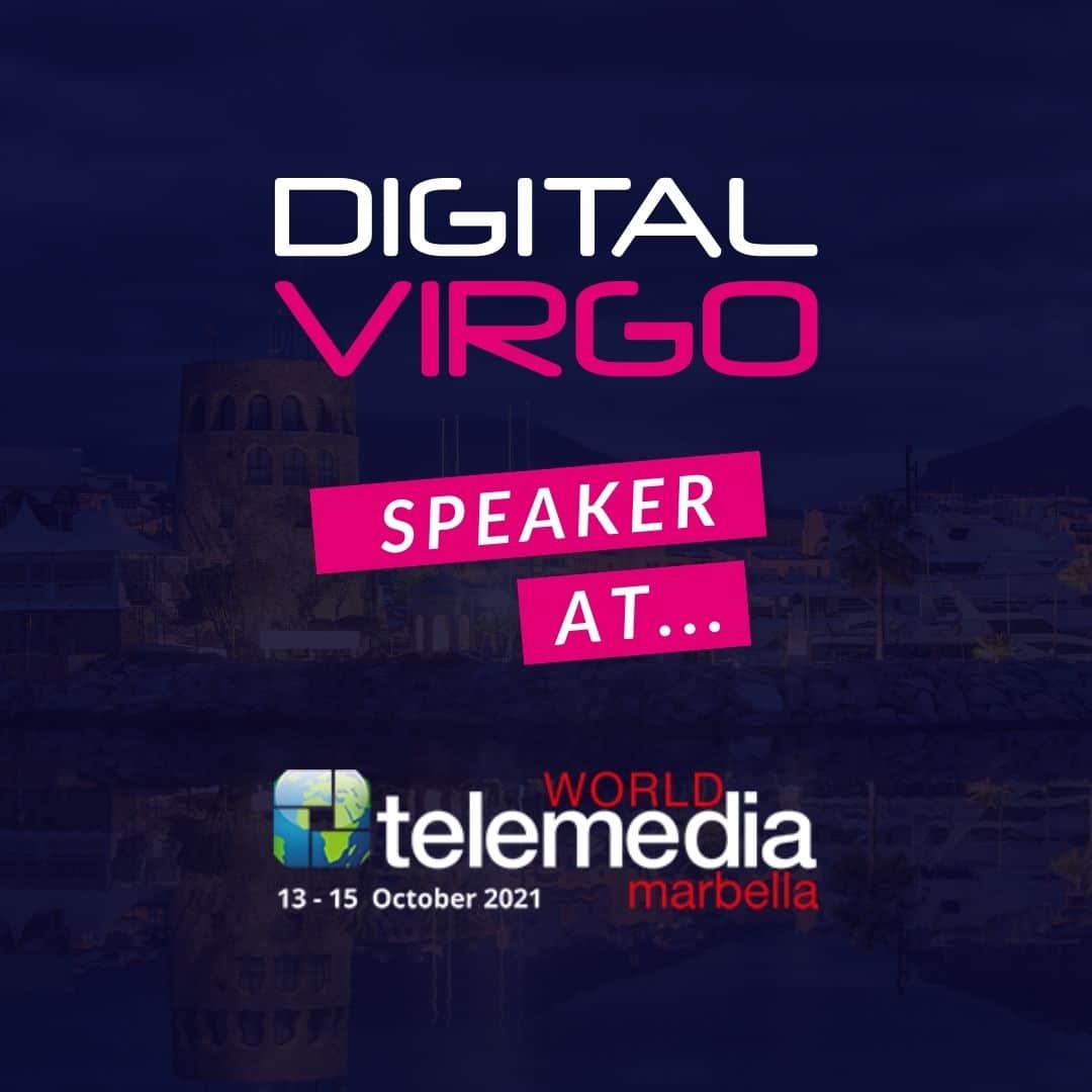 Poster about Digital Virgo participation in World Telemedia Event in Marbella
