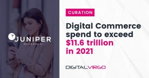 Juniper Research about Digital Commerce spend to exceed 11.6 trillion dollars in 2021