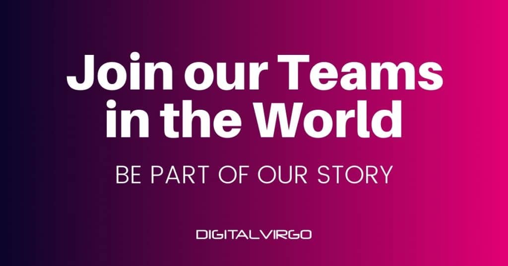 Poster to join our teams in the world at Digital Virgo