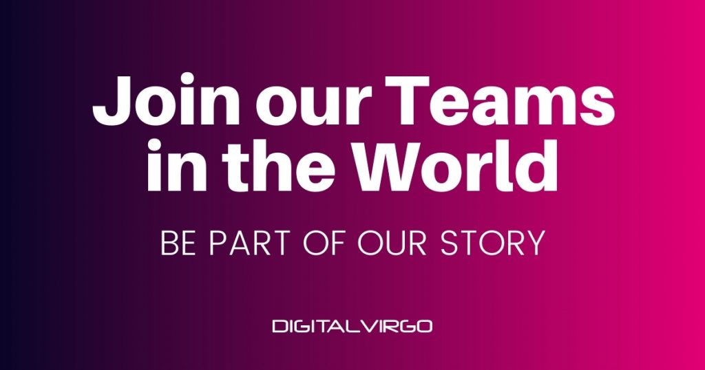 Poster to join our teams in the world at Digital Virgo