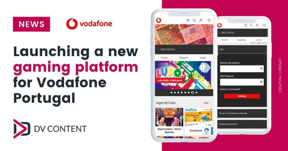 DV content launching a new gaming platform for Vodafone Portugal