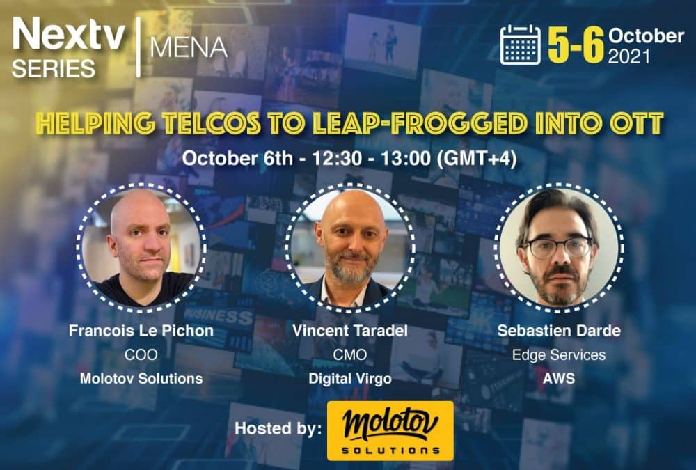 Upcoming event hosted by Molotov Solutions, where Digital Virgo CMO Vincent Taradel will share its expertize