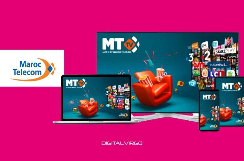 Poster with Maroc Telecom new TV platform