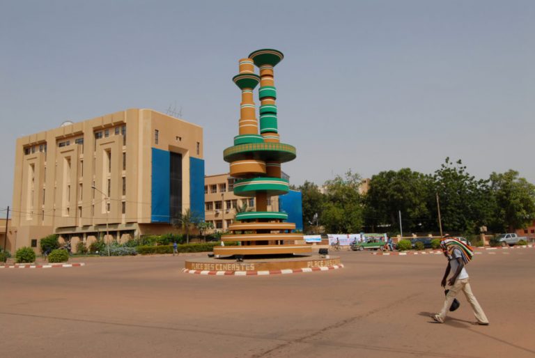 a square in Ouagadougou Burkina Faso