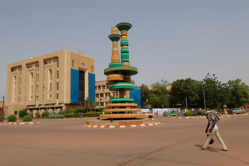 a square in Ouagadougou Burkina Faso