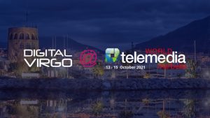 Digital Virgo at the World Telemedia event in Marbella background