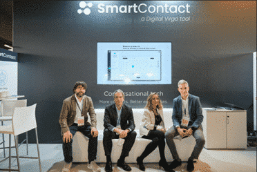 Customer Relationship exposition 2022, where our team presented our Smart Contact tool