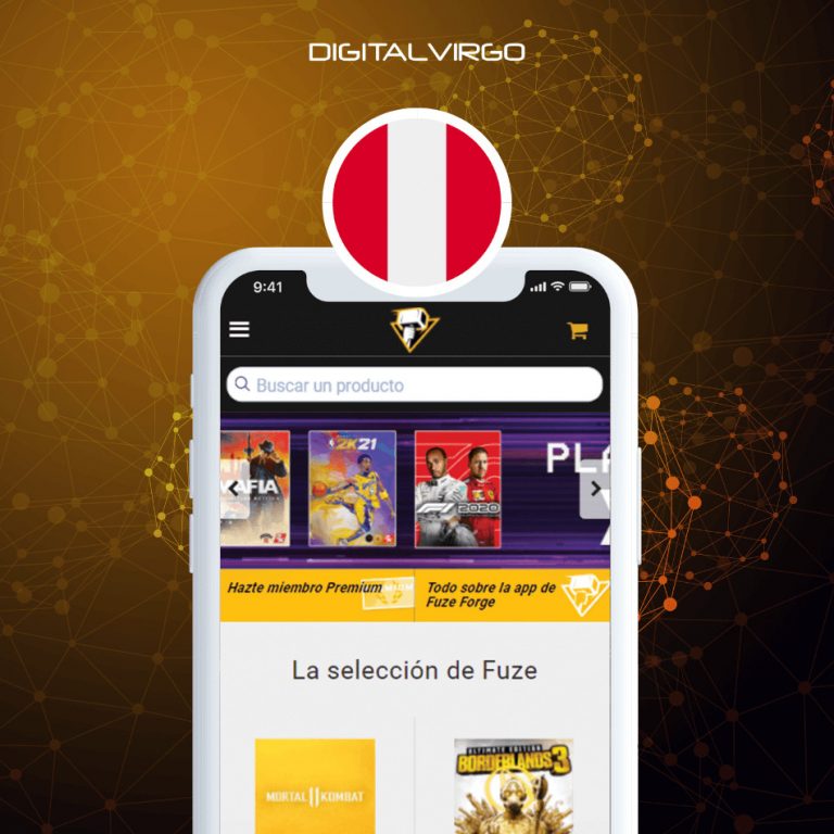Screen smartphone Fuze Forge app
