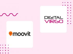 Logos of Moovit and Digital Virgo