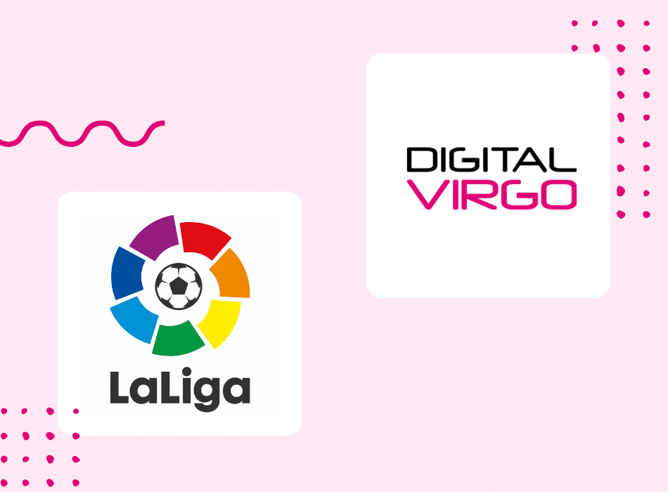 Logos of LaLiga and Digital Virgo to present LaLiga Xtra app
