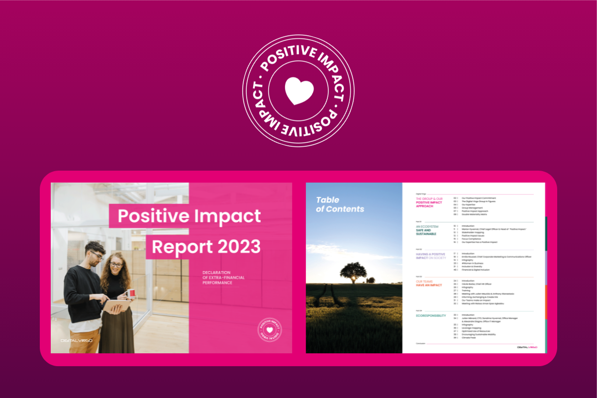 Positive Impact report frontcover with logo