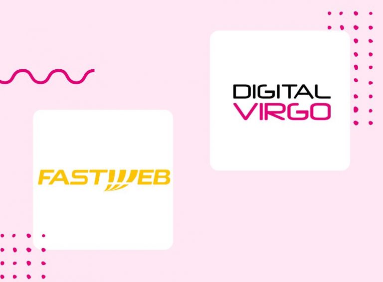 Digital Virgo and Fastweb logos to announce ticketing partnership