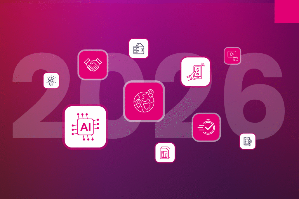 Icons of trends and services for the 2026 digital ecosystem market