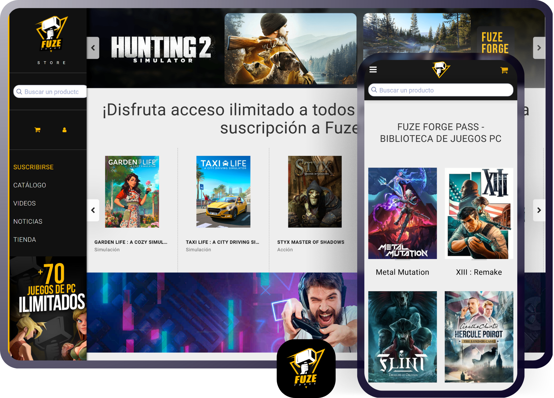 Fuze Forge A PC gaming subscription platform