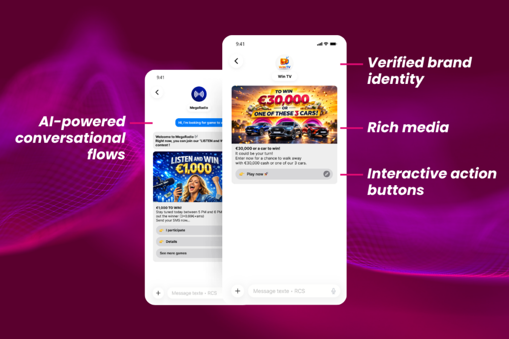 RCS phone mock up