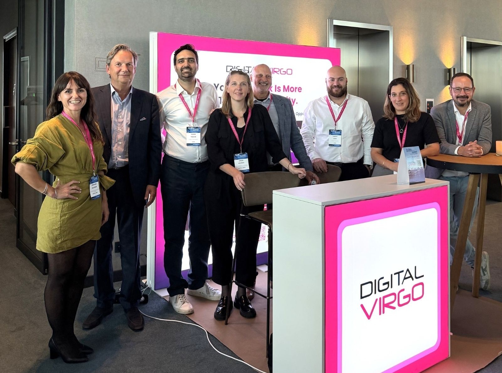 Digital Virgo team members and industry partners gathered at the MEF Global Carrier Billing & Mobile Payments Summit 2026 in Amsterdam.