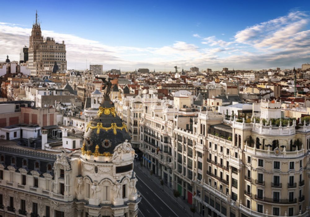 madrid-city Aerial view of Madrid