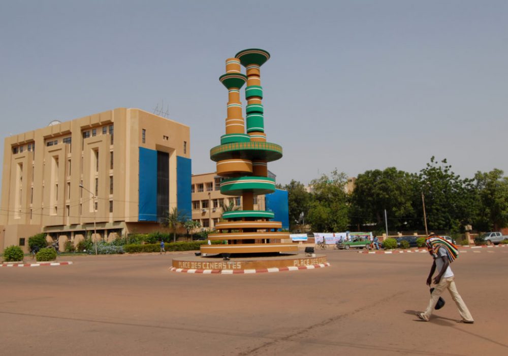 a square in Ouagadougou Burkina Faso