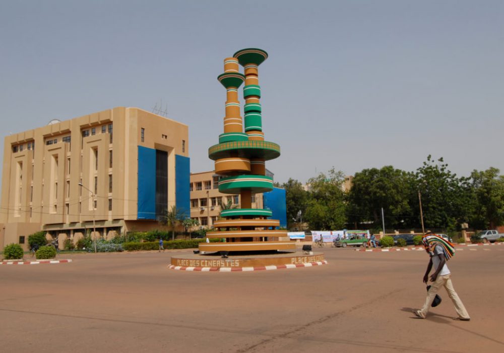 ouagadougou-burkina-faso a square in Ouagadougou Burkina Faso